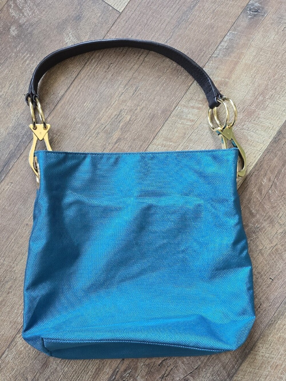 JPK Paris 75 Teal Nylon Buckett Bag - Picture 2 of 7